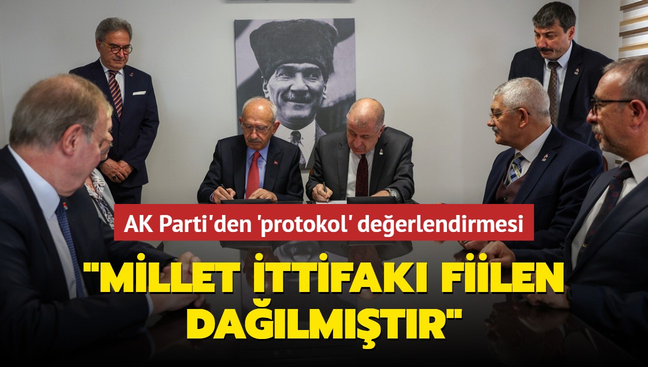 AK Parti Szcs elik'ten 'protokol' deerlendirmesi: Millet ttifak fiilen dalmtr