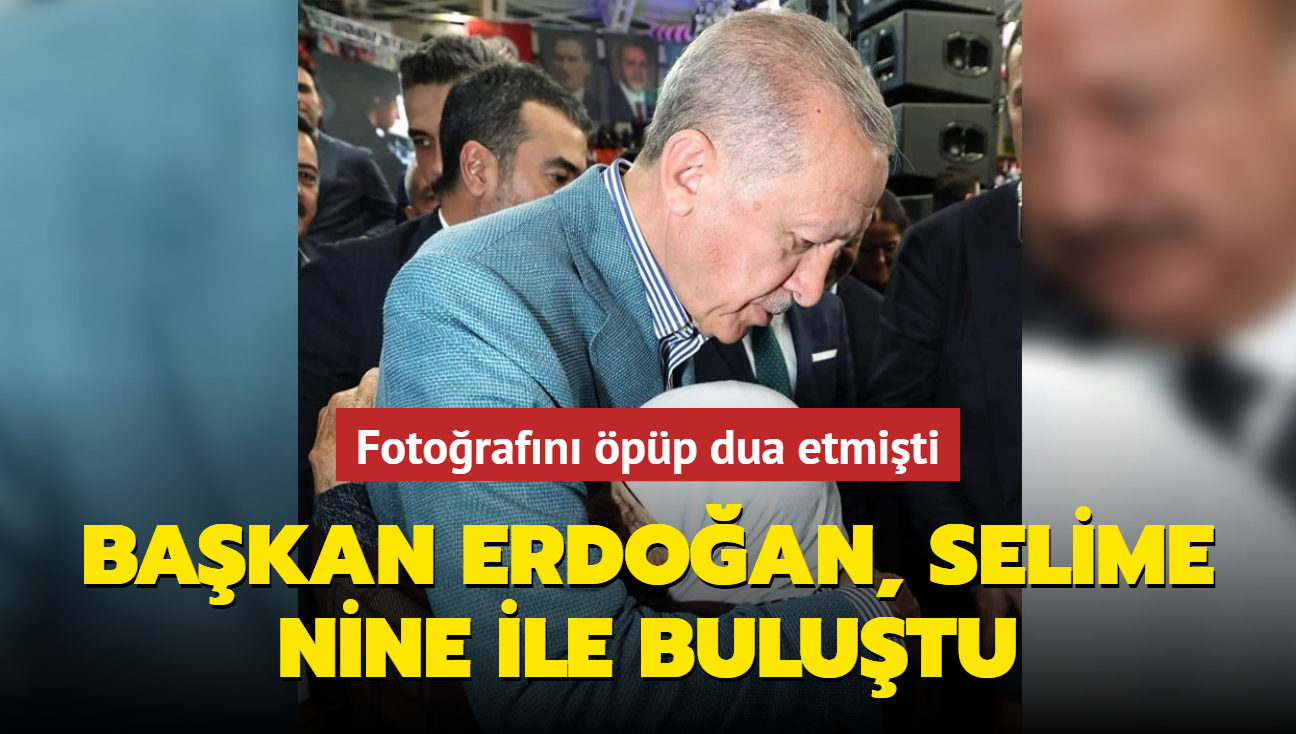 Fotorafn pp dua etmiti... Bakan Erdoan, Selime Nine ile bulutu