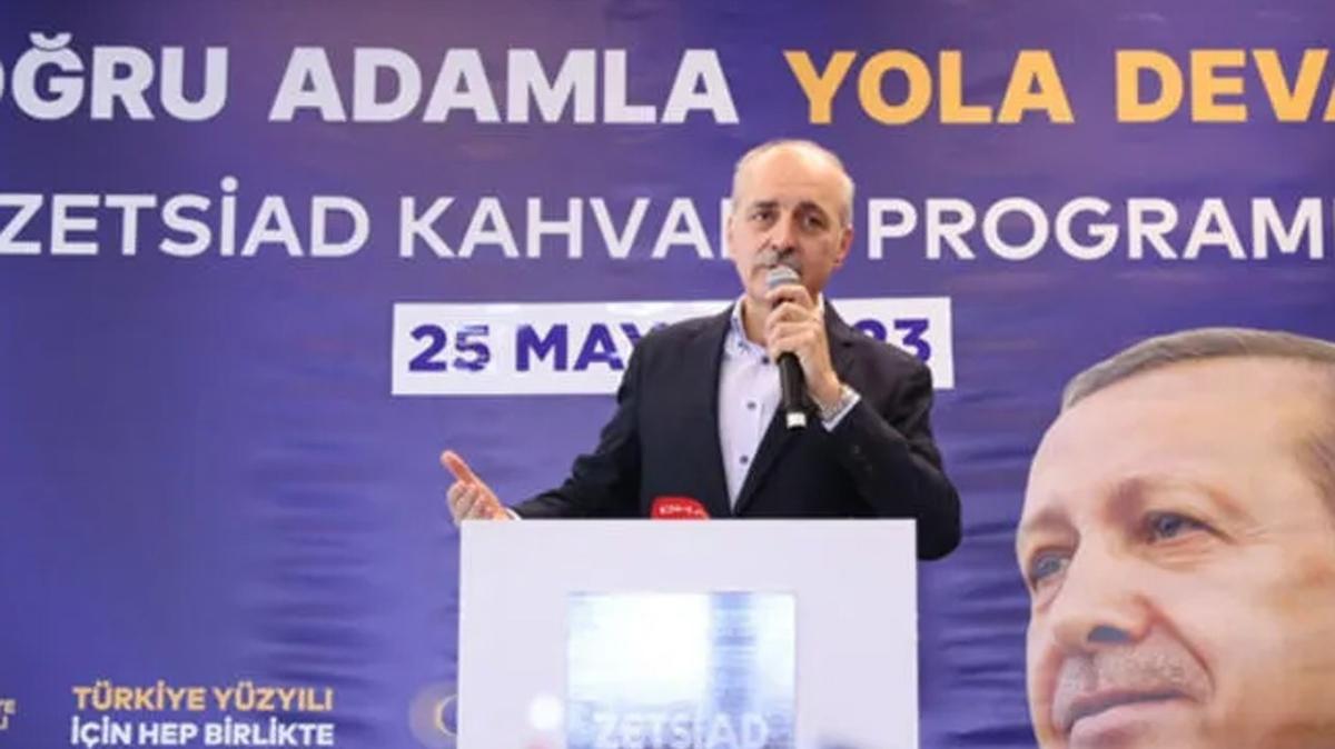 AK Parti Genel Bakanvekili Kurtulmu: 14 Mays'taki zaferi dereyi grmeden paay svayarak ilan ettiler