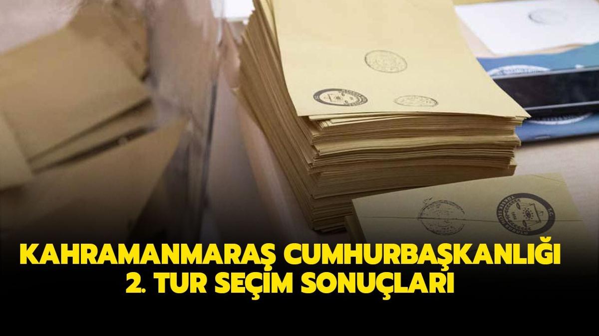 Kahramanmara canl seim sonular! Kahramanmara Elbistan, Pazarck, Onikiubat oy oranlar! Kahramanmara cumhurbakanl 2. tur seim sonular 28 Mays 2023