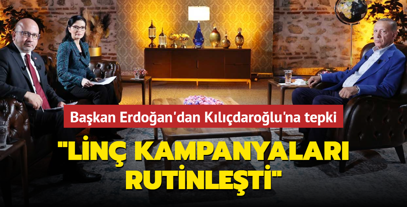 Bakan Erdoan'dan Kldarolu'na tepki... "Lin kampanyalar rutinleti"