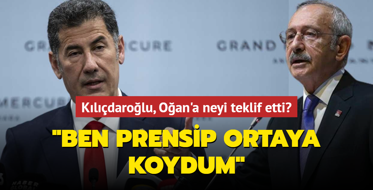 Kldarolu, Oan'a neyi teklif etti" "Ben prensip ortaya koydum"