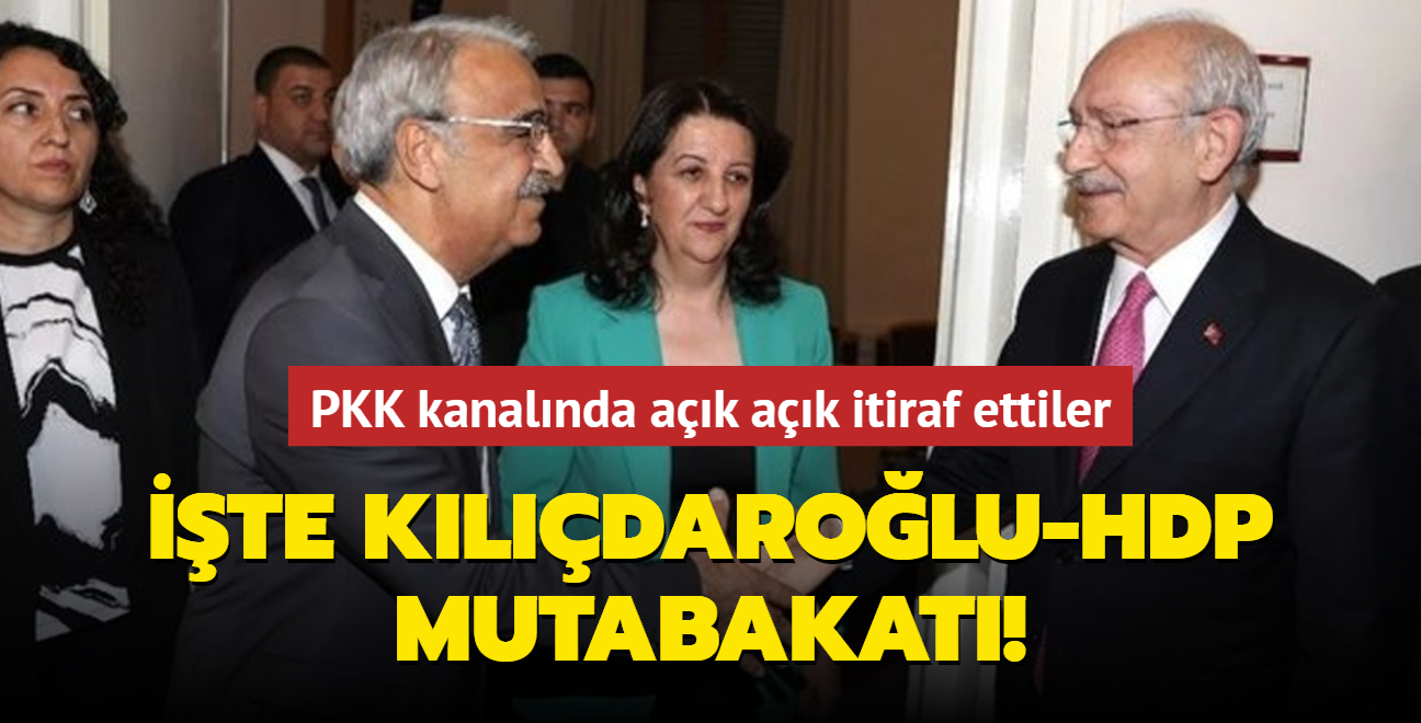 PKK kanalnda ak ak itiraf ettiler! te Kldarolu-HDP mutabakat