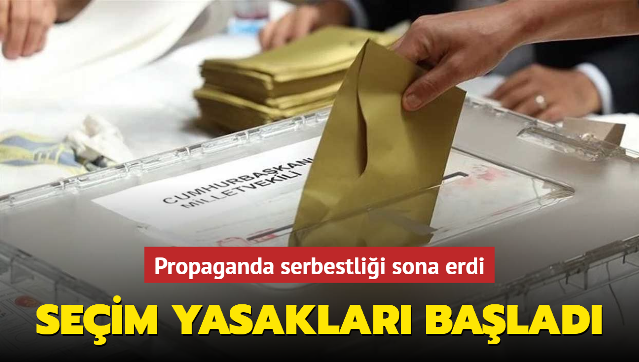 Seim yasaklar balad... Propaganda serbestlii sona erdi