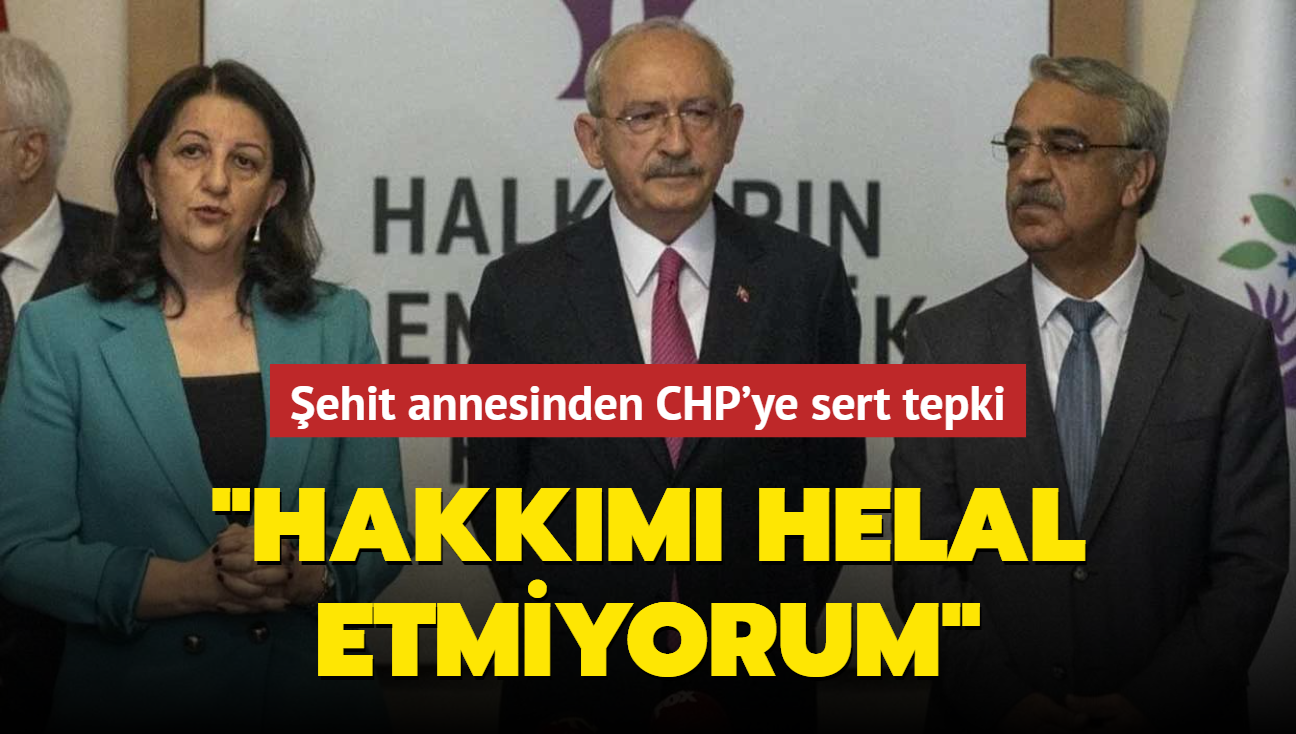 ehit annesinden CHP'ye sert tepki: Hakkm helal etmiyorum