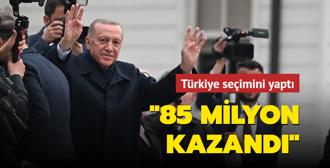 Bakan Erdoan: 85 milyon kazand