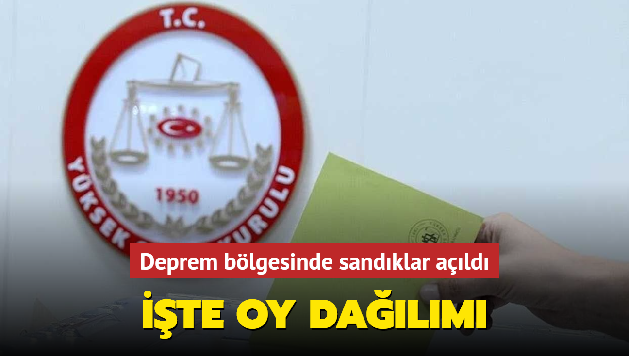 Deprem blgesinde sandklar ald... te oy dalm