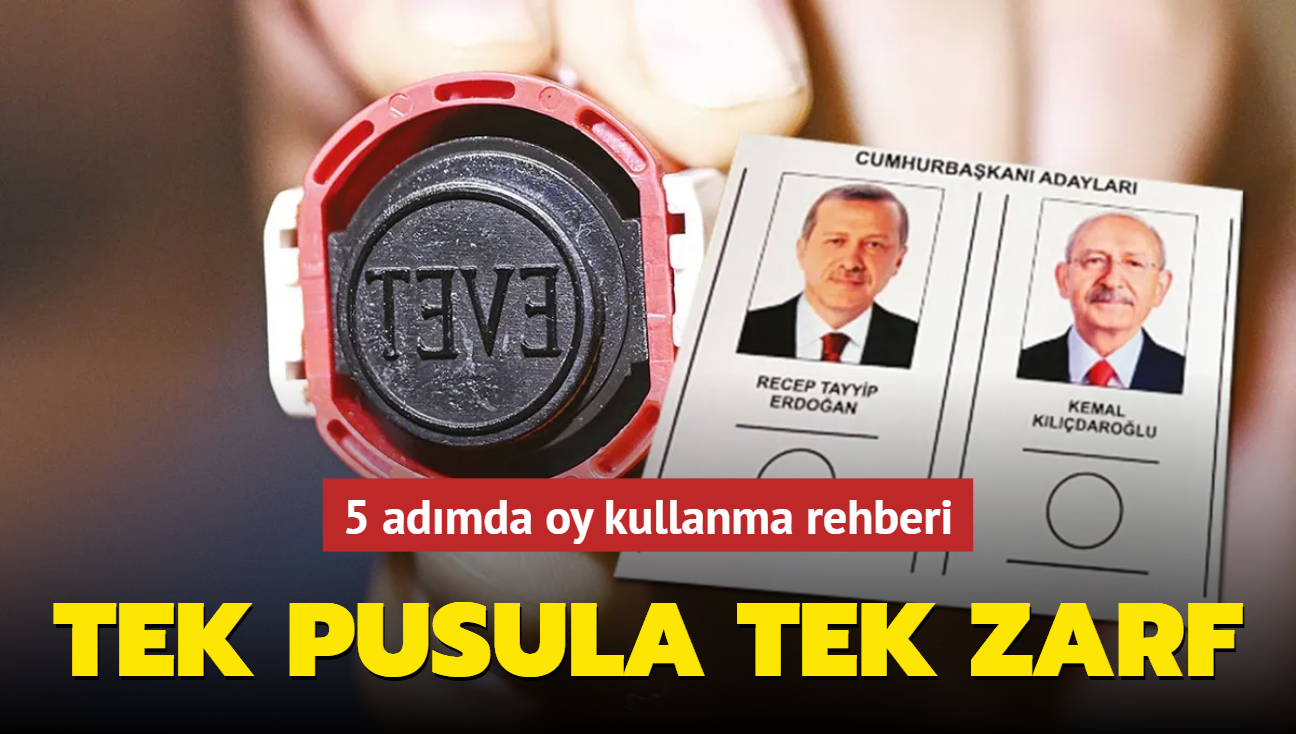 Trkiye 2. tur iin ilk kez sandk banda! Tek pusula tek zarf