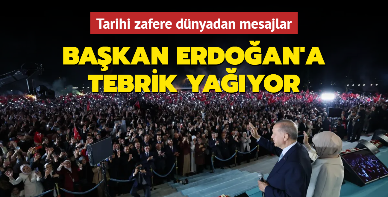 Dnyadan Bakan Erdoan'a tebrik yayor