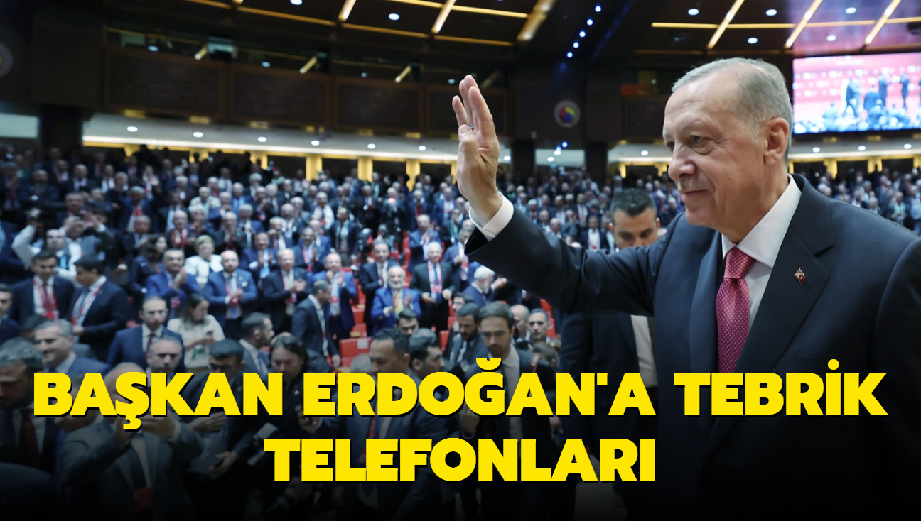 Bakan Erdoan'a tebrik telefonlar