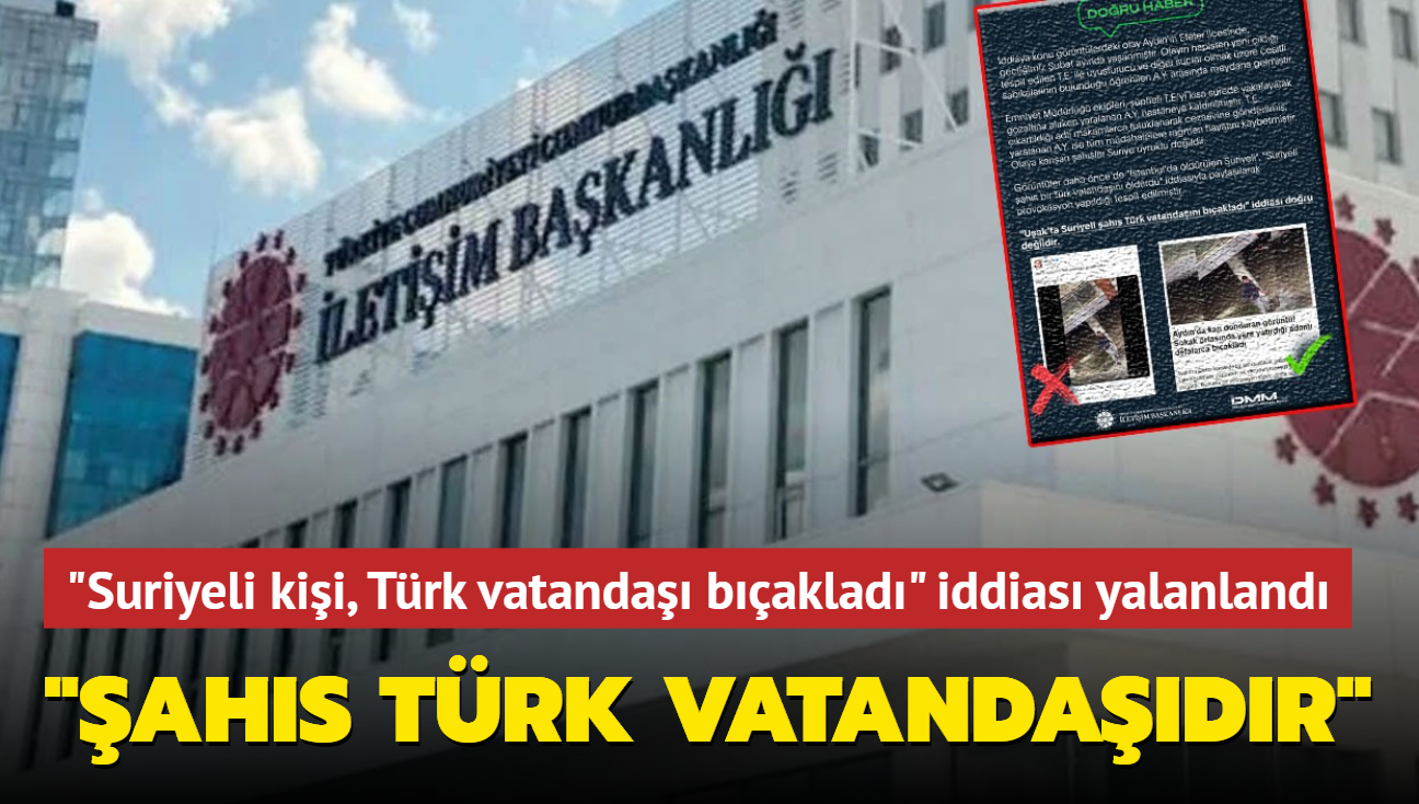 "Suriyeli ahs Trk vatandan baklad" iddias yalanland... "ahs Trk vatandadr"