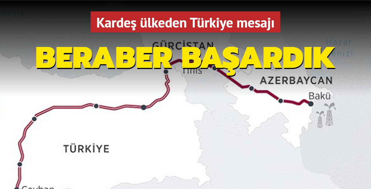 Karde lkeden Trkiye mesaj: Beraber baardk!