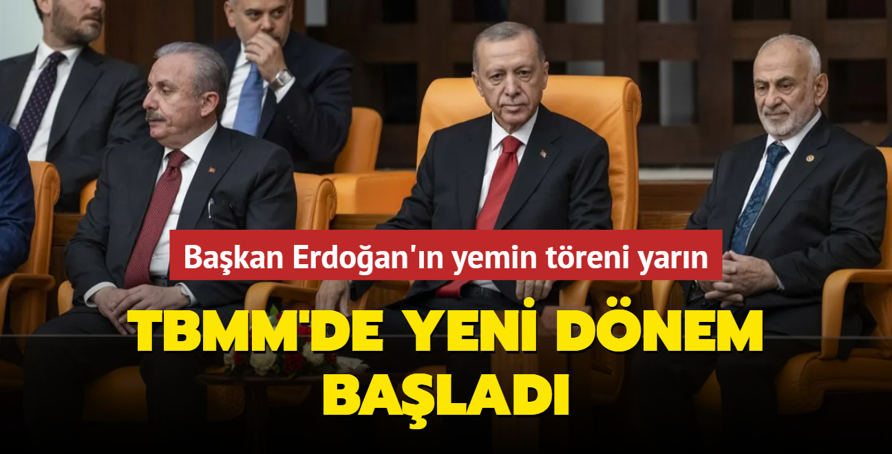 TBMM'de yeni dnem balad... Bakan Erdoan'n yemin treni yarn