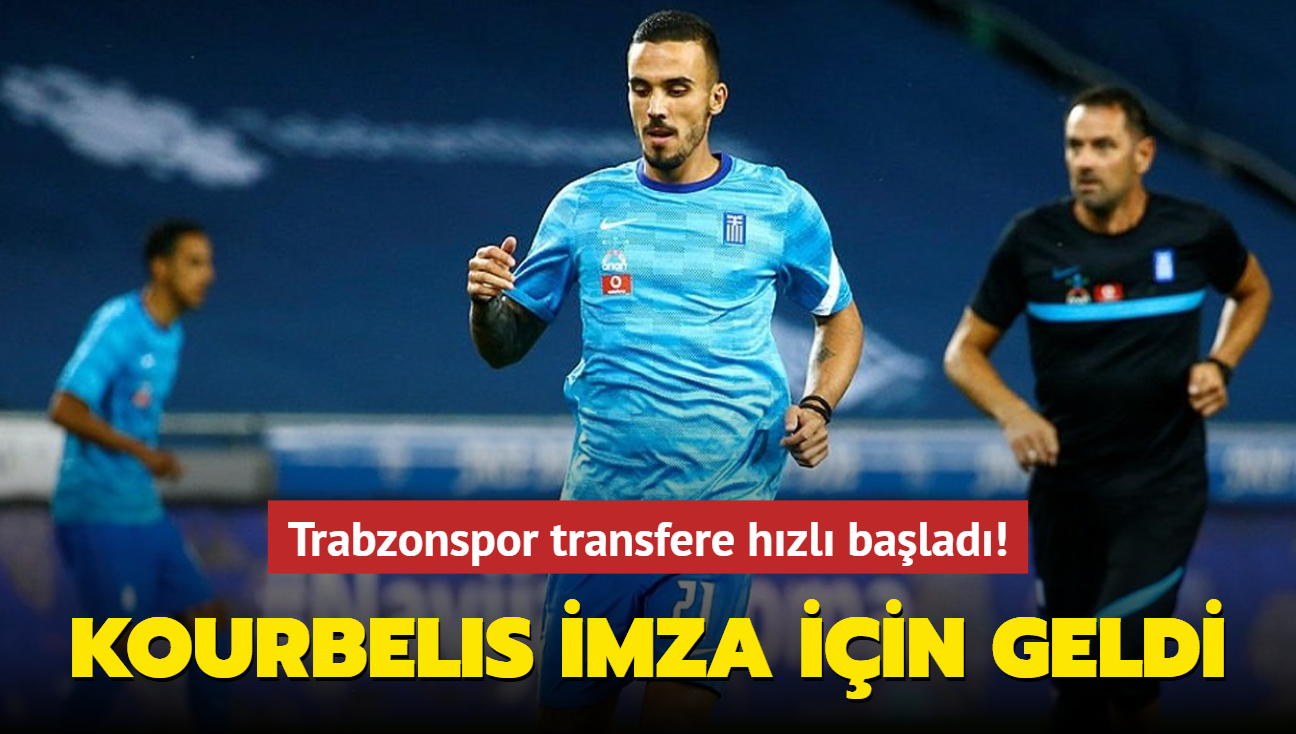 Trabzonspor transfere hzl balad! Dimitrios Kourbelis imza iin geldi