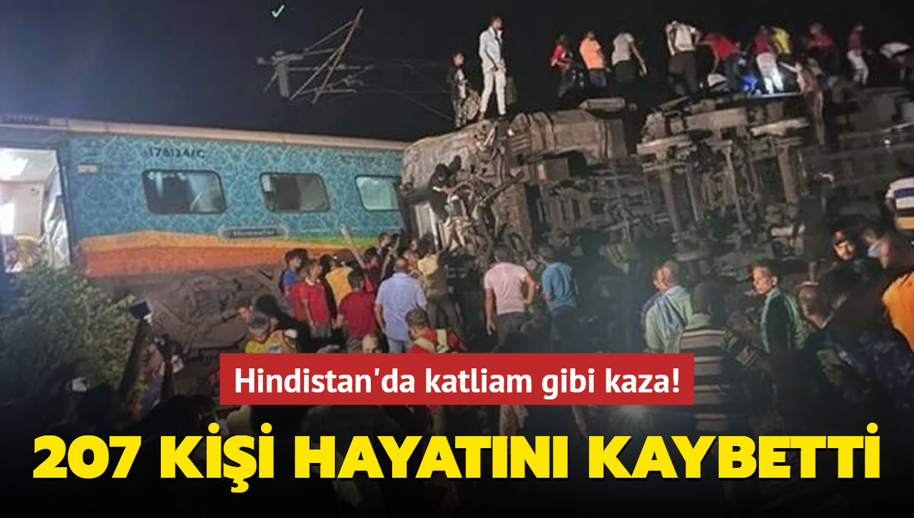 Hindistan'da katliam gibi kaza... 207 kii hayatn kaybetti