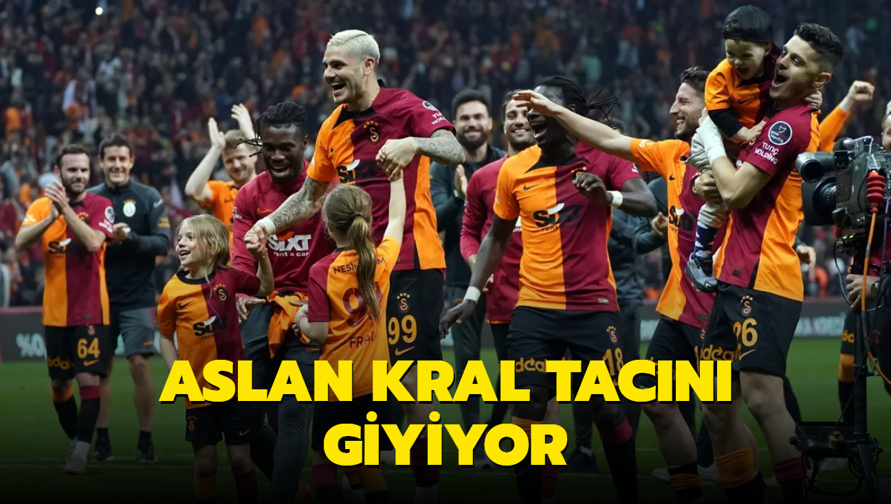 Aslan kral tacn giyiyor