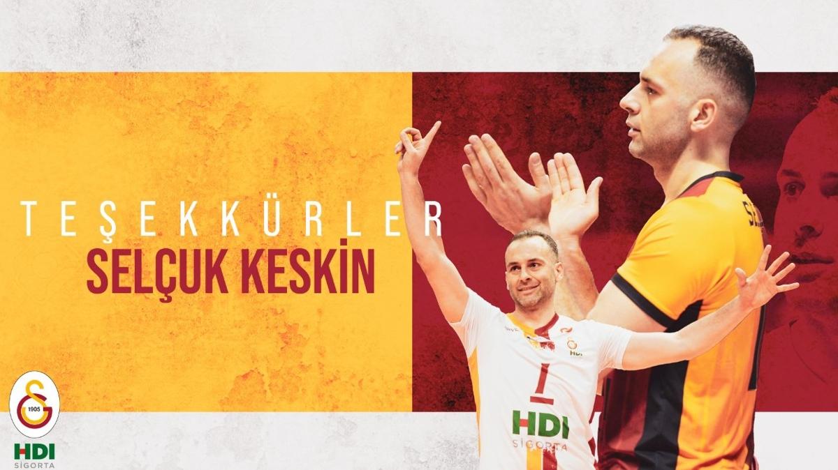 Galatasaray'da yaprak dkm! Seluk Keskin ile yollar ayrld