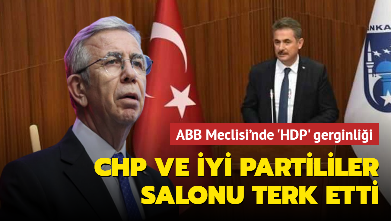 ABB Meclisi'nde 'HDP' gerginlii... CHP ve Y Partililer salonu terk etti