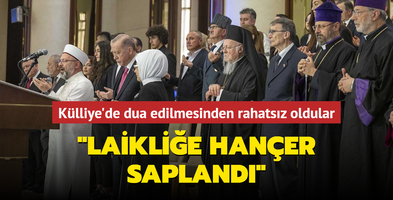 CHP medyas Klliye'de dua edilmesinden rahatsz oldu... "Laiklie haner sapland"