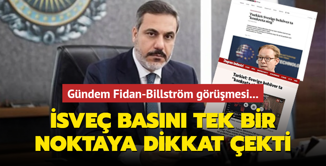 Gndem Fidan-Billstrm grmesi... sve basn tek bir noktaya dikkat ekti