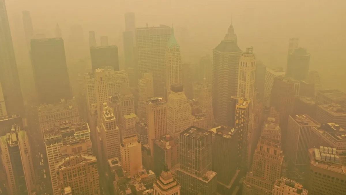 New York'ta krmz alarm: Hava kirlilii yksek seviyede
