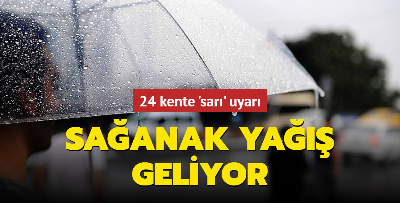 24 kente 'sar' uyar: Saanak ya geliyor