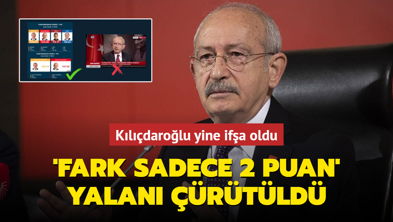 Kldarolu yine ifa oldu: 'Fark sadece 2 puan' yalan rtld