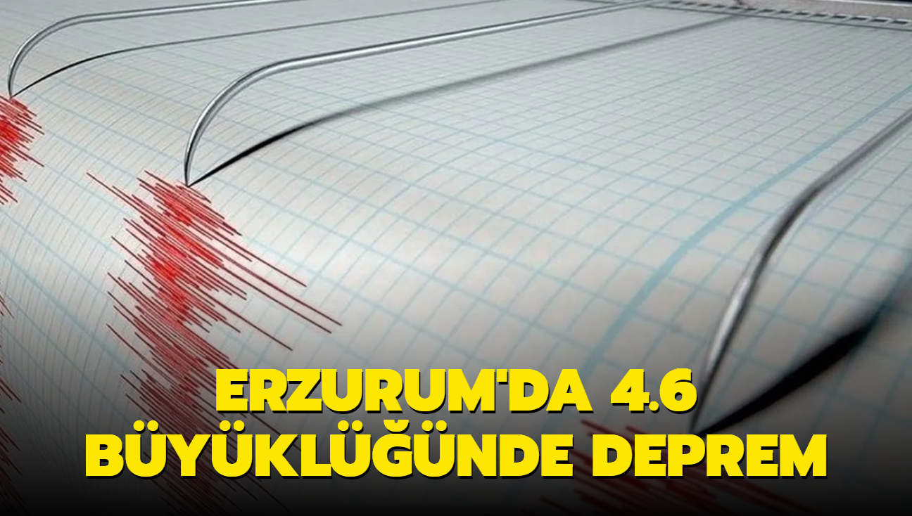 Erzurum'da 4.6 byklnde deprem