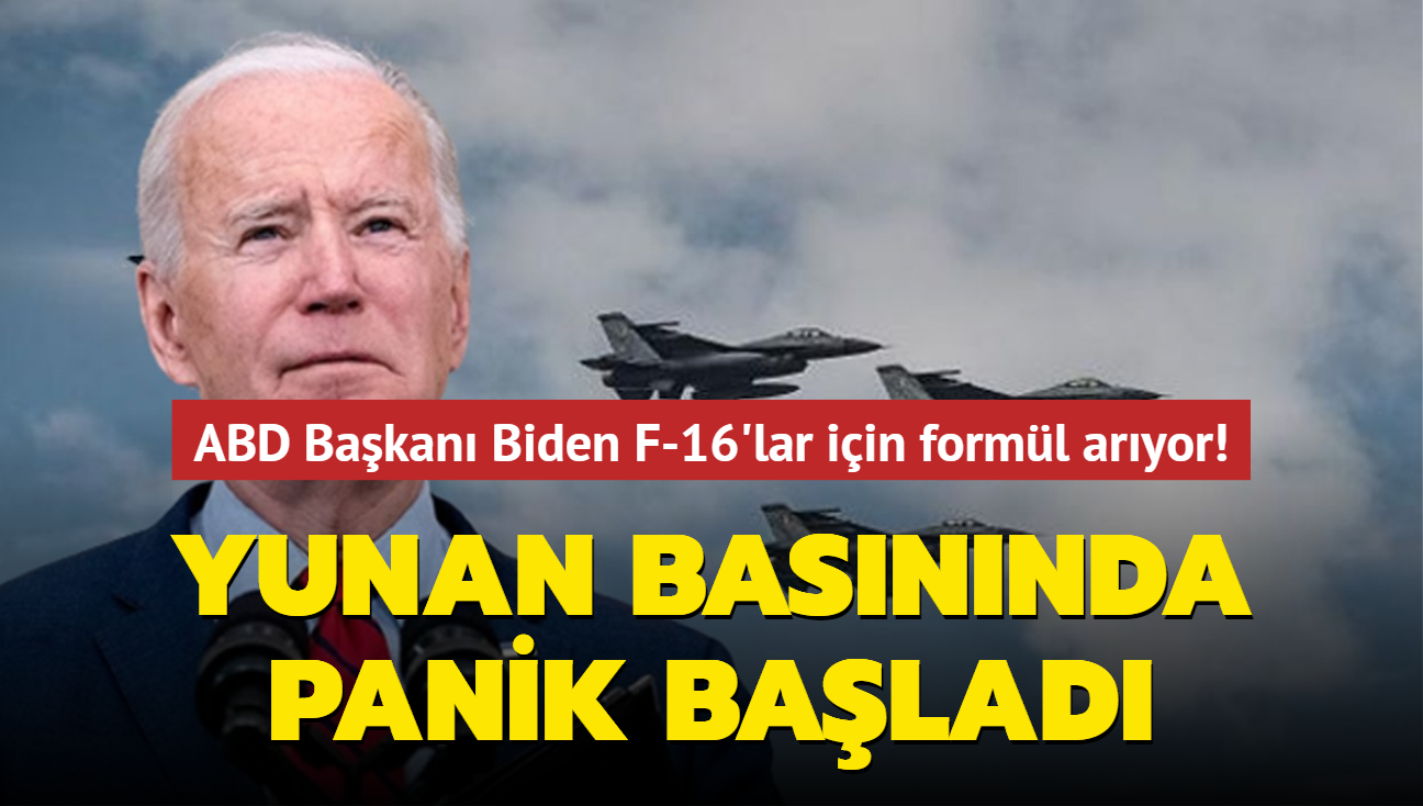 Yunan basnnda panik balad... ABD Bakan Biden F-16'lar iin forml aryor!