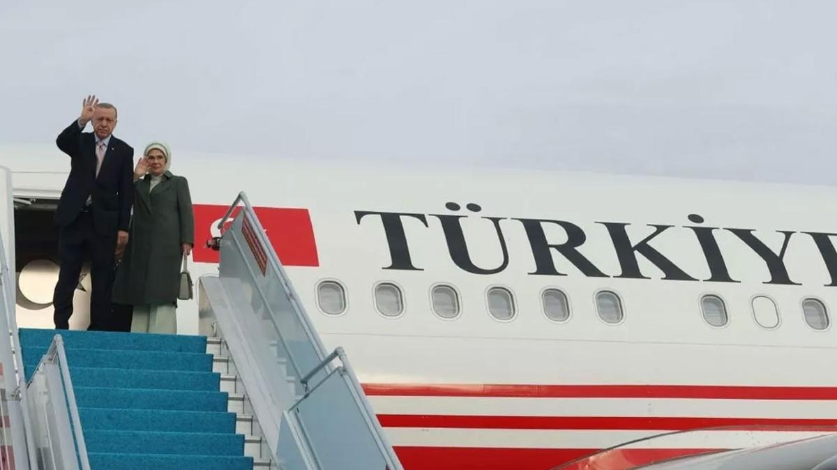 Bakan Erdoan, KKTC'den Azerbaycan'a hareket etti