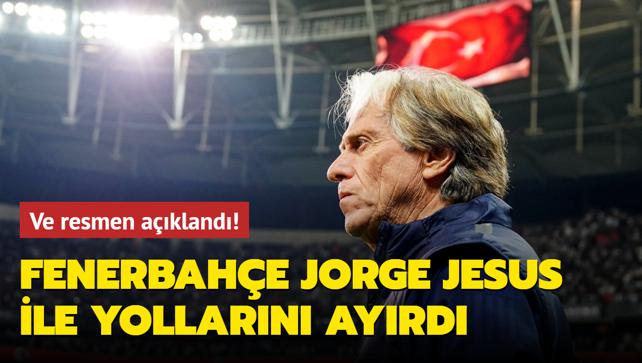 Ve resmen akland! Fenerbahe Jorge Jesus ile yollarn ayrd