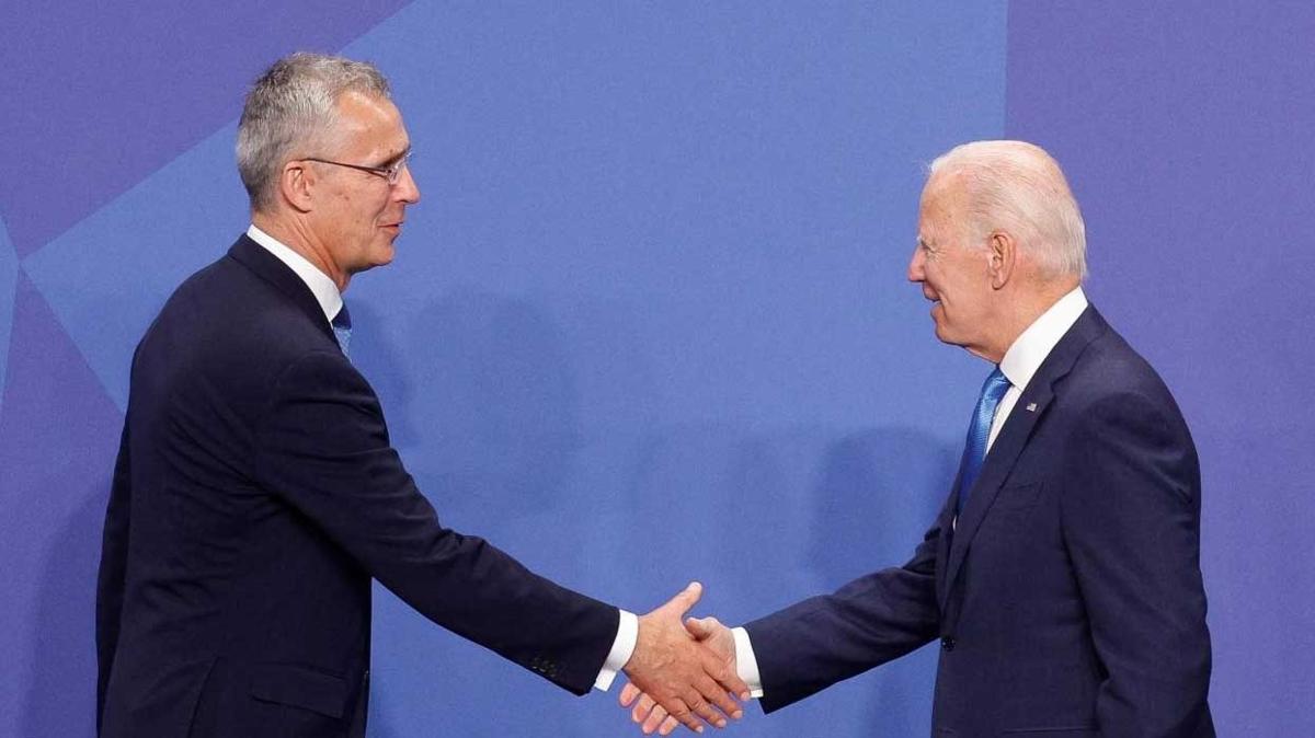 Biden ile Stoltenberg beyaz Saray'da grt