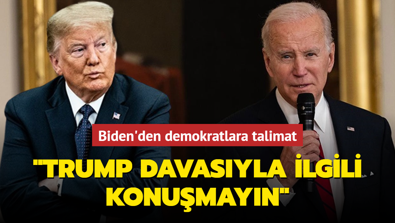 Biden'den demokratlara talimat... "Trump davasyla ilgili konumayn"