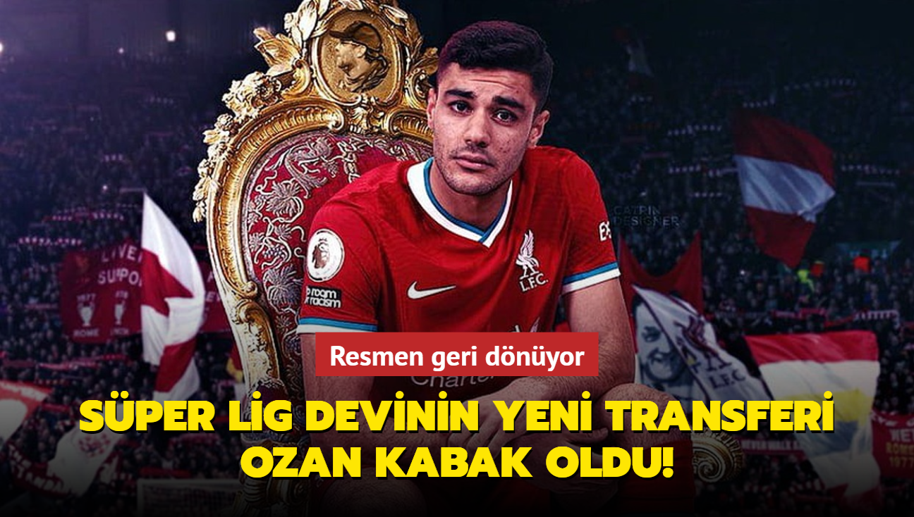 Sper Lig devinin yeni transferi Ozan Kabak oldu! Resmen geri dnyor...