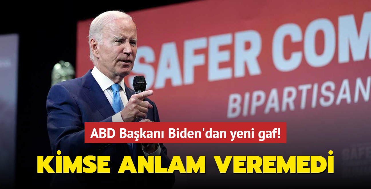 ABD Bakan Biden'dan yeni gaf! Kimse anlam veremedi