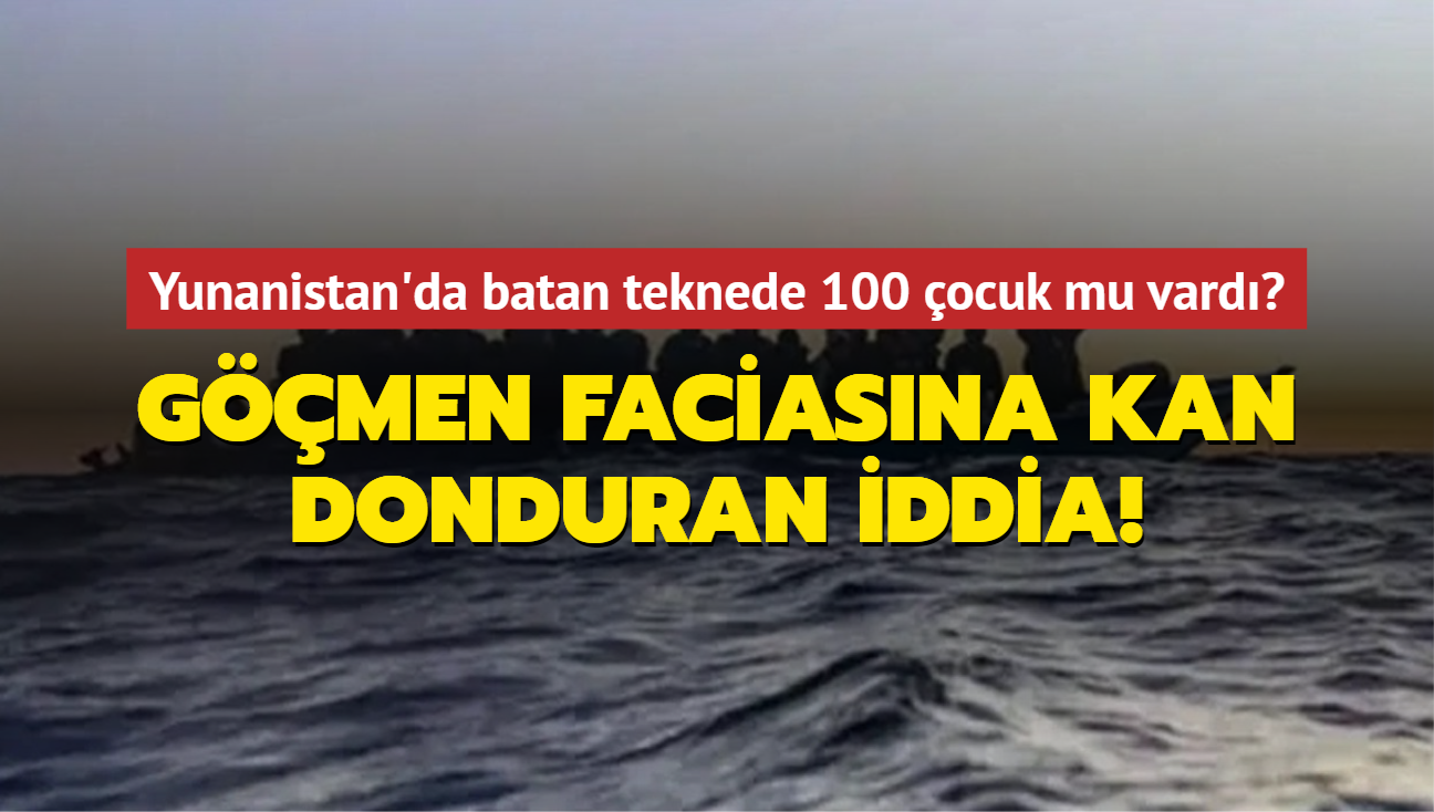 Gmen faciasna kan donduran iddia! Yunanistan'da batan teknede 100 ocuk mu vard"