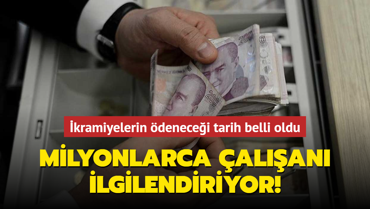 Milyonlarca alan ilgilendiriyor... kramiyelerin denecei tarih belli oldu