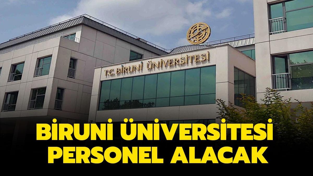 Biruni niversitesi Aratrma ve retim Grevlisi alacak!