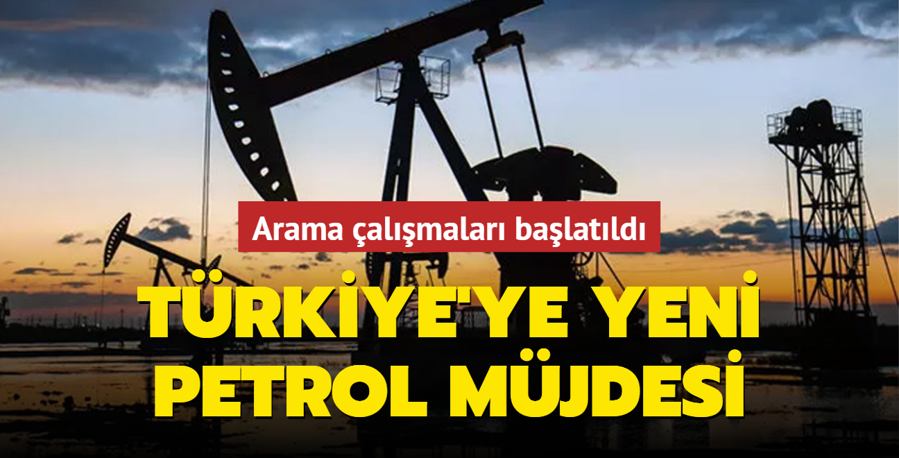 Trkiye'ye yeni petrol mjdesi... Arama almalar balatld