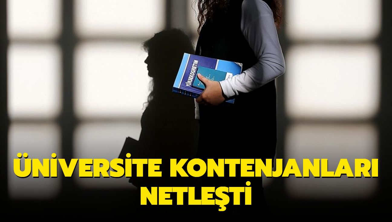 niversite kontenjanlar netleti... Depremzede renciler iin ek kontenjan