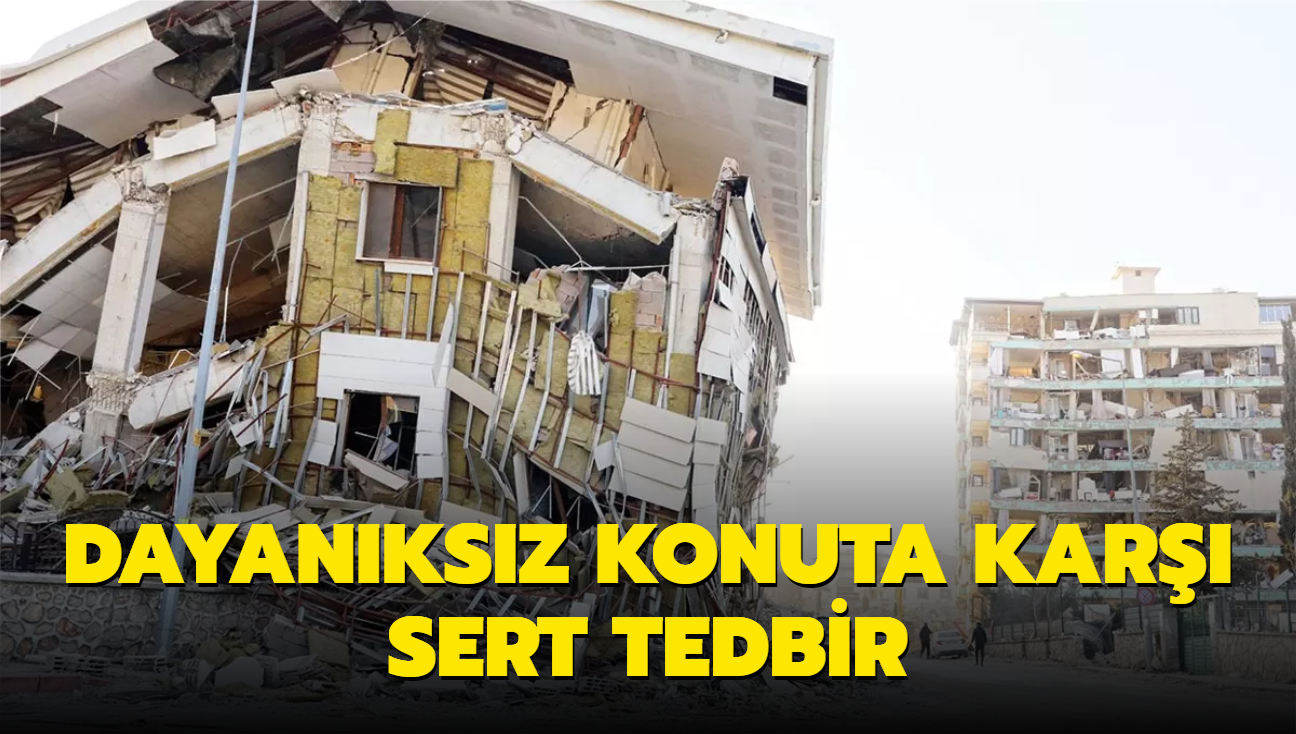 Dayanksz konuta kar sert tedbir