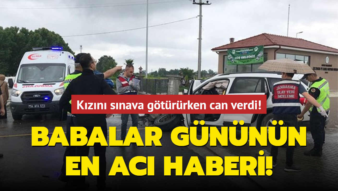 Babalar gnnn en ac haberi! Kzn snava gtrrken can verdi!