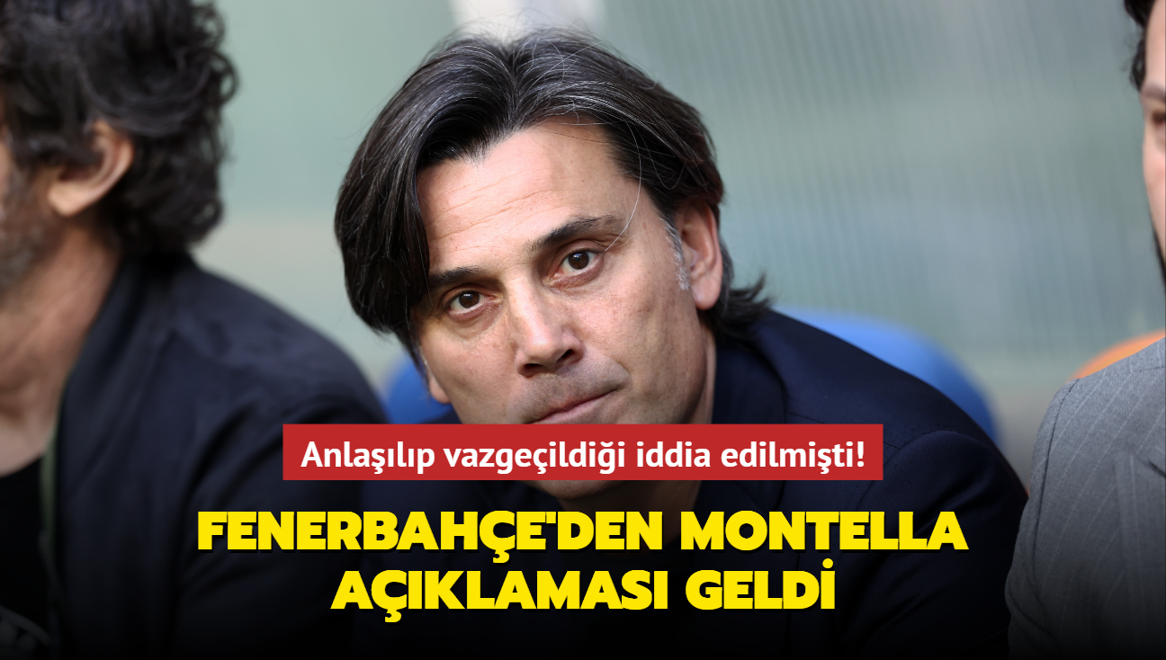 Fenerbahe'den Vincenzo Montella aklamas geldi! Anlalp vazgeildii iddia edilmiti