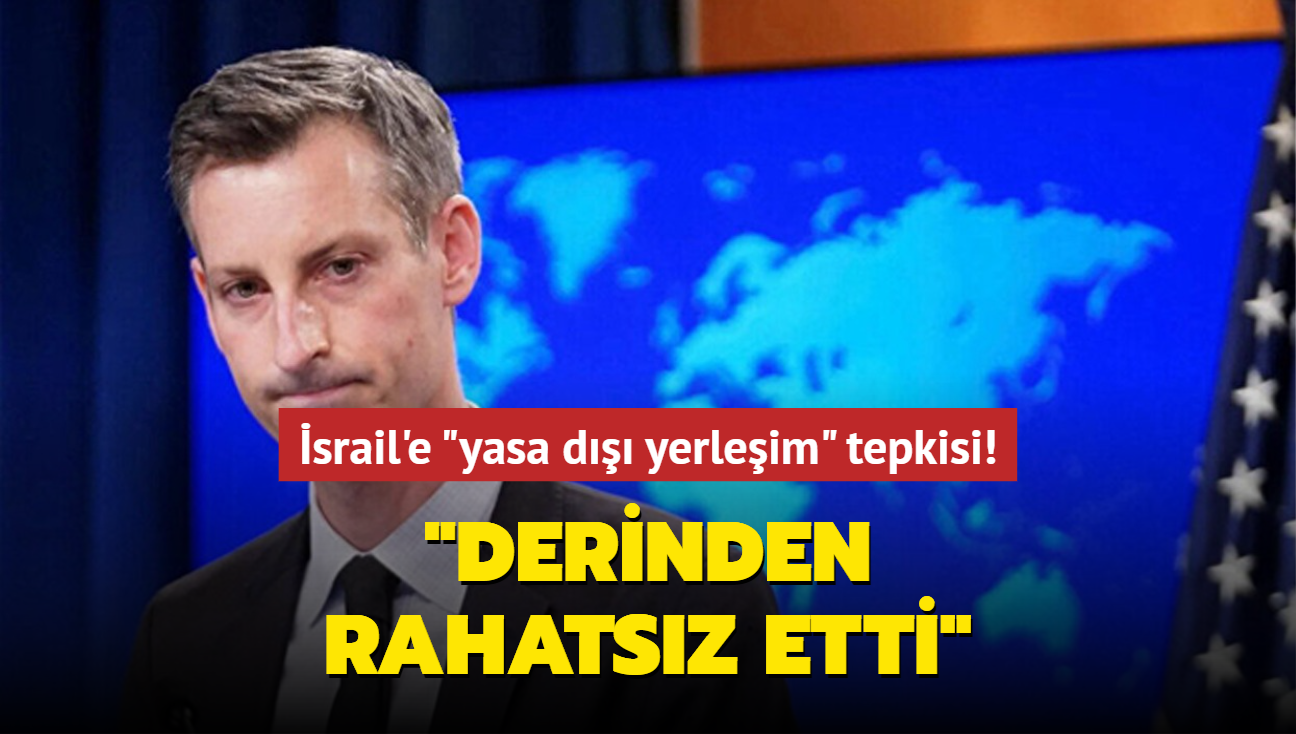 srail'e "yasa d yerleim" tepkisi: Derinden rahatsz etti