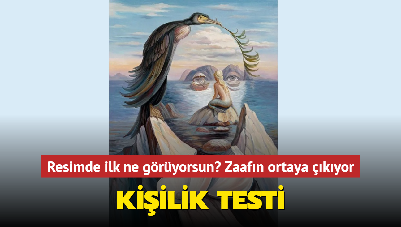 Resimde ilk ne gryorsun" Kiilik testi zaafn sylyor