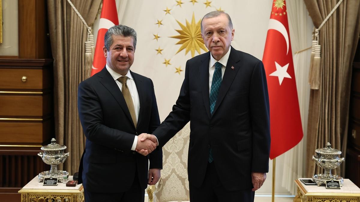 Bakan Erdoan, IKBY Babakan Barzani'yi kabul etti