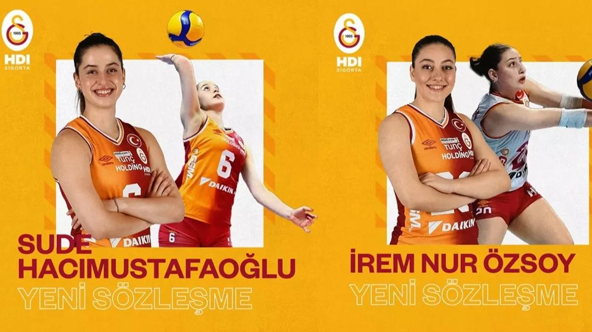 Galatasaray Voleybol Takm, rem Nur zsoy ve Sude Hacmustafaolu ile nikah tazeledi