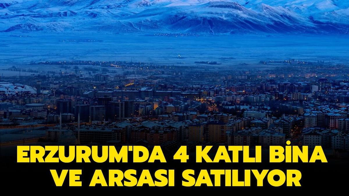 Erzurum'da 4 katl bina ve arsas satlyor