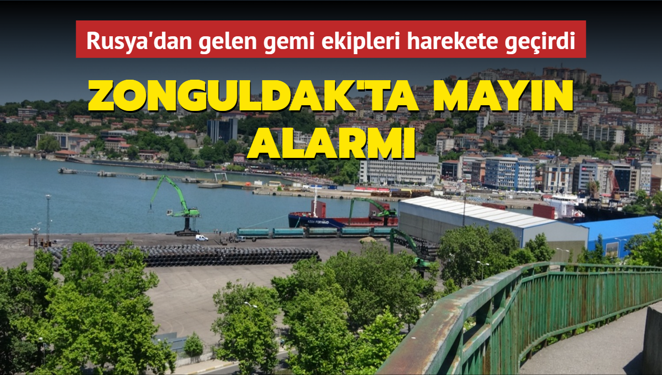 Zonguldak'ta mayn alarm... Rusya'dan gelen gemi ekipleri harekete geirdi