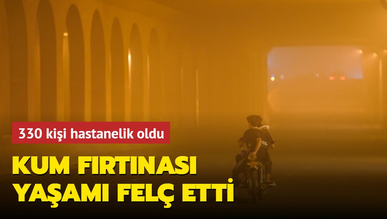 Kum frtnas yaam fel etti: 330 kii hastanelik oldu